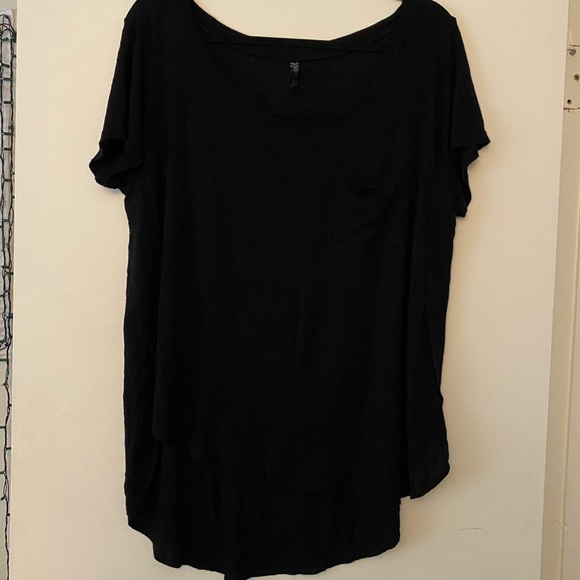 Women’s Black Plus Size 2X Short Sleeve Top - Picture 4 of 4